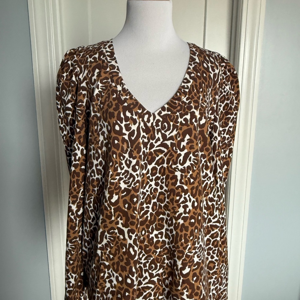 Lilly Pulitzer Jensen Leopard Print Top